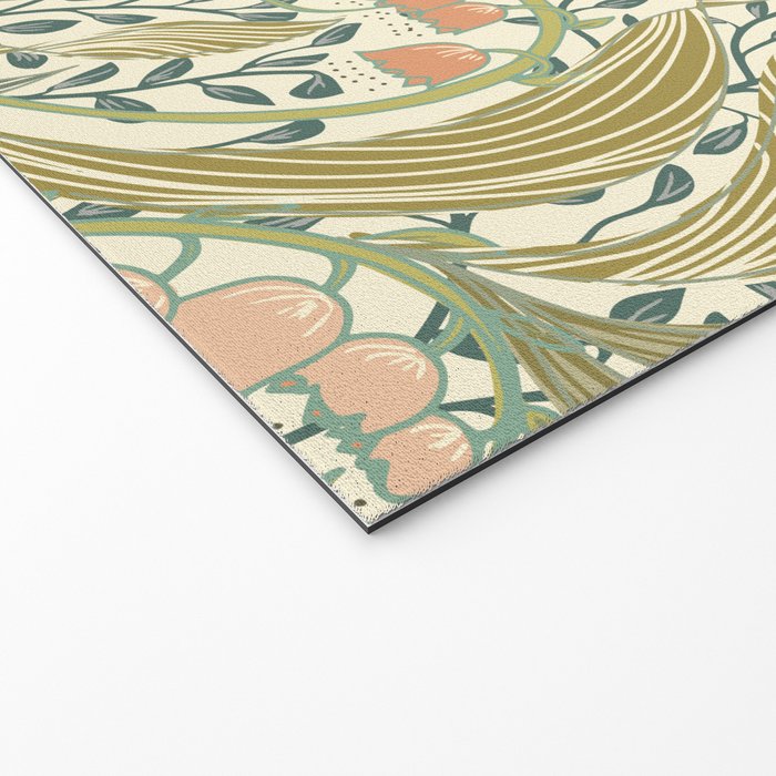William Morris style lily of the valley light Welcome Mat Gallery Image 2