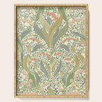 William Morris style lily of the valley light Serving Tray Gallery Image 1