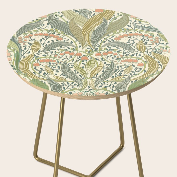 William Morris style lily of the valley light Side Table Gallery Image 2