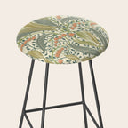 William Morris style lily of the valley light Stool Gallery Image 2