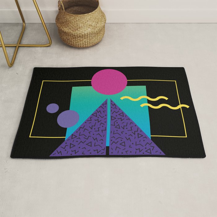 Memphis Pattern 37 / 80s - 90s Retro Rug Gallery Image 1
