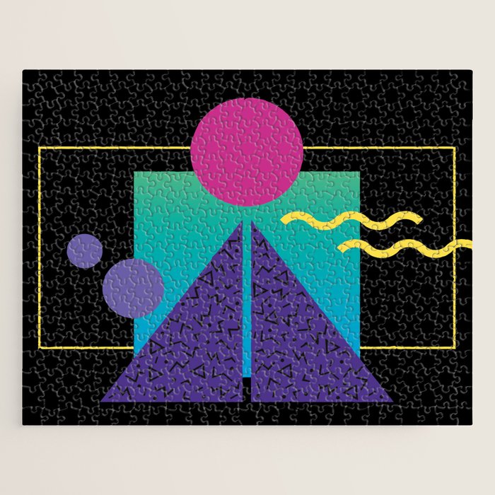 Memphis Pattern 37 / 80s - 90s Retro Jigsaw Puzzle Gallery Image 1