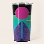 Memphis Pattern 37 / 80s - 90s Retro Travel Mug Gallery Image 1