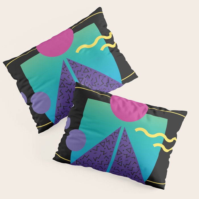 Memphis Pattern 37 / 80s - 90s Retro Pillow Sham Gallery Image 1