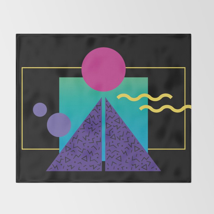Memphis Pattern 37 / 80s - 90s Retro Throw Blanket Gallery Image 2