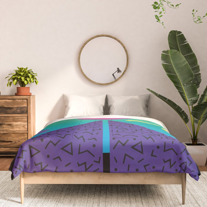 Memphis Pattern 37 / 80s - 90s Retro Comforter Gallery Image 3