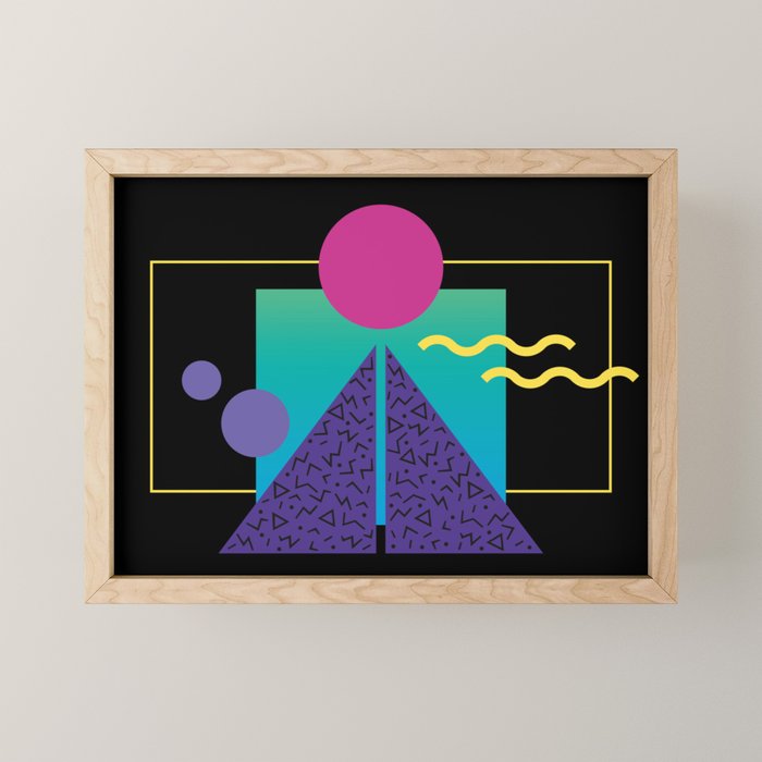 Memphis Pattern 37 / 80s - 90s Retro Mini Art Print Gallery Image 1