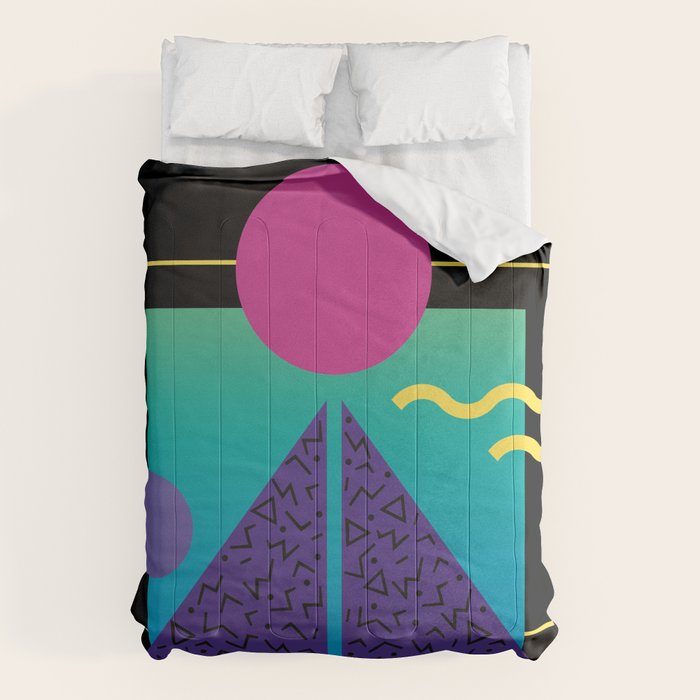 Memphis Pattern 37 / 80s - 90s Retro Comforter Gallery Image 1