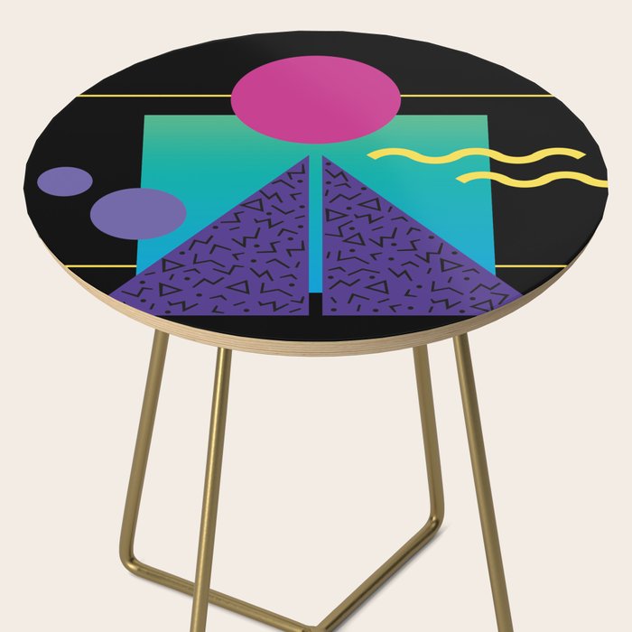 Memphis Pattern 37 / 80s - 90s Retro Side Table Gallery Image 2