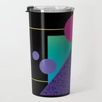 Memphis Pattern 37 / 80s - 90s Retro Travel Mug Gallery Image 3