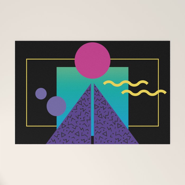 Memphis Pattern 37 / 80s - 90s Retro Welcome Mat Gallery Image 1