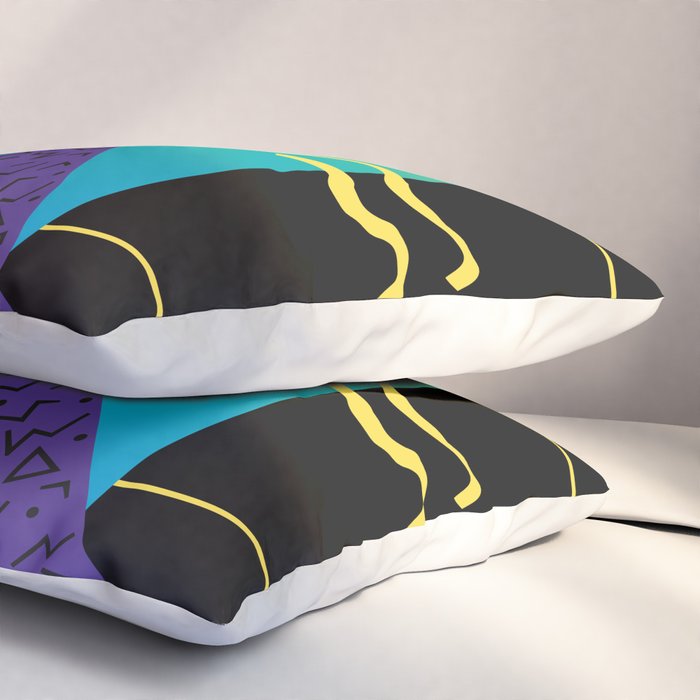Memphis Pattern 37 / 80s - 90s Retro Pillow Sham Gallery Image 3