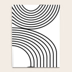 Modern Minimalist Line Art in Black and White Notebook Gallery Image 4