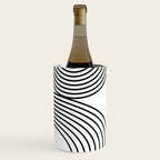 Modern Minimalist Line Art in Black and White Wine Chiller Gallery Image 3