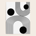 Modern Minimalist Line Art in Black and White Poster Gallery Image 4