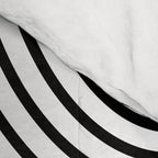 Modern Minimalist Line Art in Black and White Comforter Gallery Image 4