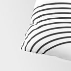 Modern Minimalist Line Art in Black and White Pillow Sham Gallery Image 4