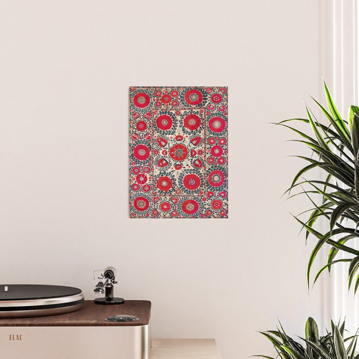 Shakhrisyabz Bokhara Uzbekistan Silk Embroidery Print Poster Gallery Image 2