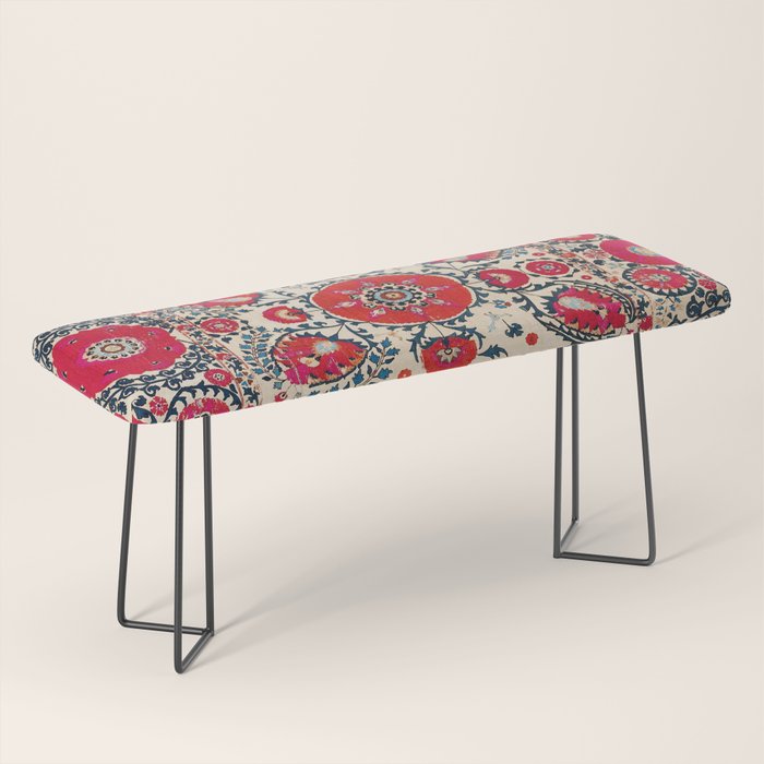 Shakhrisyabz Bokhara Uzbekistan Silk Embroidery Print Bench