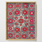 Shakhrisyabz Bokhara Uzbekistan Silk Embroidery Print Serving Tray Gallery Image 1