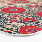 Shakhrisyabz Bokhara Uzbekistan Silk Embroidery Print Bath Mat Gallery Image 3