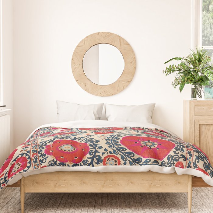 Shakhrisyabz Bokhara Uzbekistan Silk Embroidery Print Duvet Cover Gallery Image 3