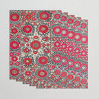Shakhrisyabz Bokhara Uzbekistan Silk Embroidery Print Wrapping Paper Gallery Image 3