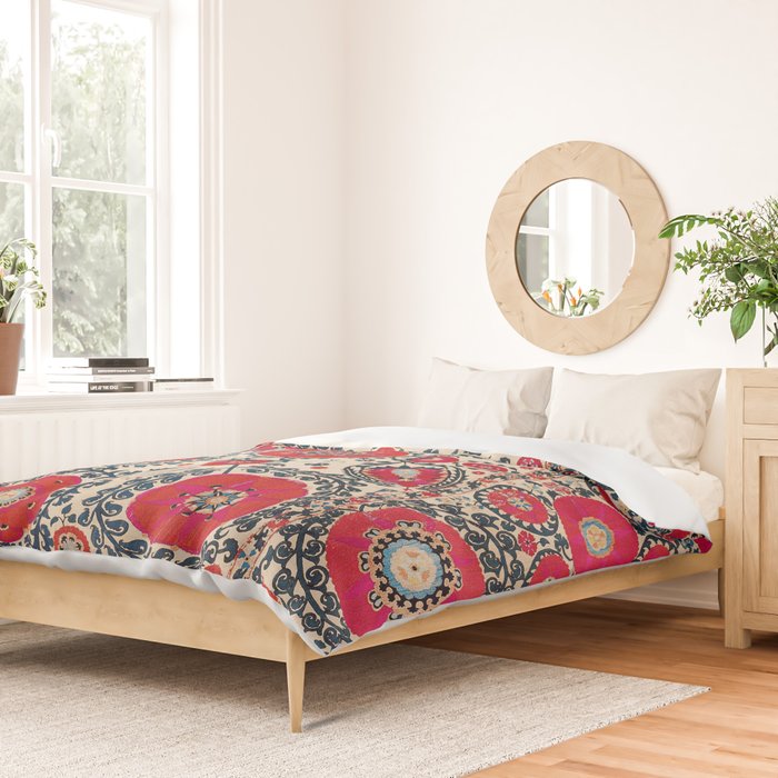 Shakhrisyabz Bokhara Uzbekistan Silk Embroidery Print Duvet Cover Gallery Image 2