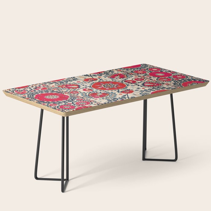 Shakhrisyabz Bokhara Uzbekistan Silk Embroidery Print Coffee Table Gallery Image 1