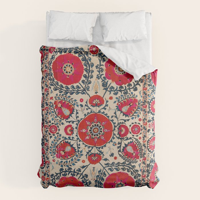 Shakhrisyabz Bokhara Uzbekistan Silk Embroidery Print Duvet Cover Gallery Image 1