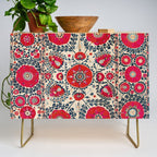 Shakhrisyabz Bokhara Uzbekistan Silk Embroidery Print Credenza Gallery Image 1
