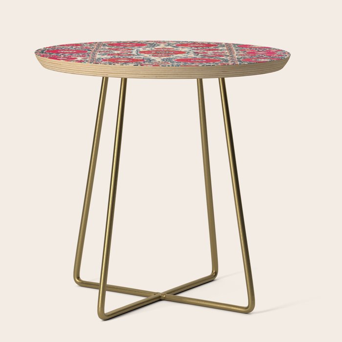 Shakhrisyabz Bokhara Uzbekistan Silk Embroidery Print Side Table Gallery Image 1