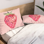 Disco Ball Strawberry Pillow Sham Gallery Image 2