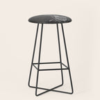 American Football Patent - Football Art - Black Chalkboard Stool Gallery Image 1