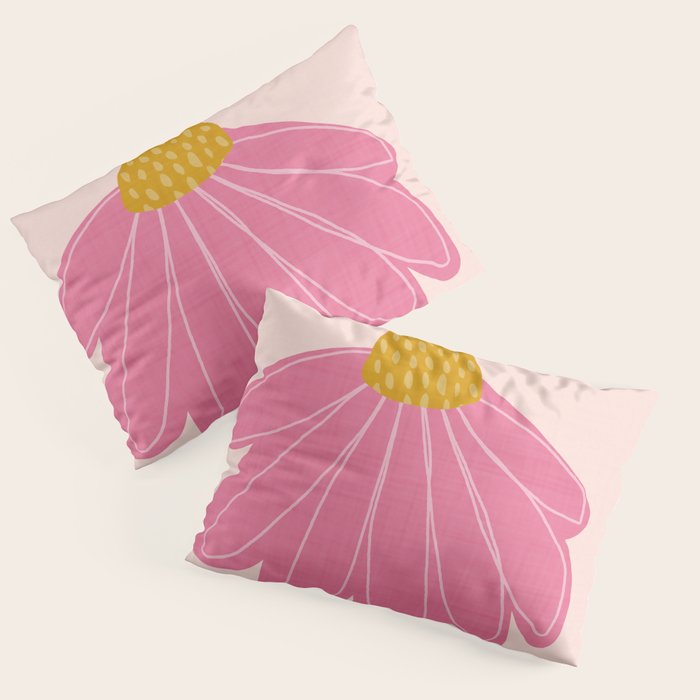 Woodland flower - pink Pillow Sham Gallery Image 3