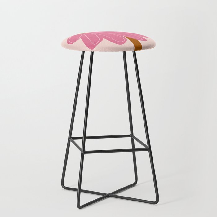 Woodland flower - pink Stool Gallery Image 1