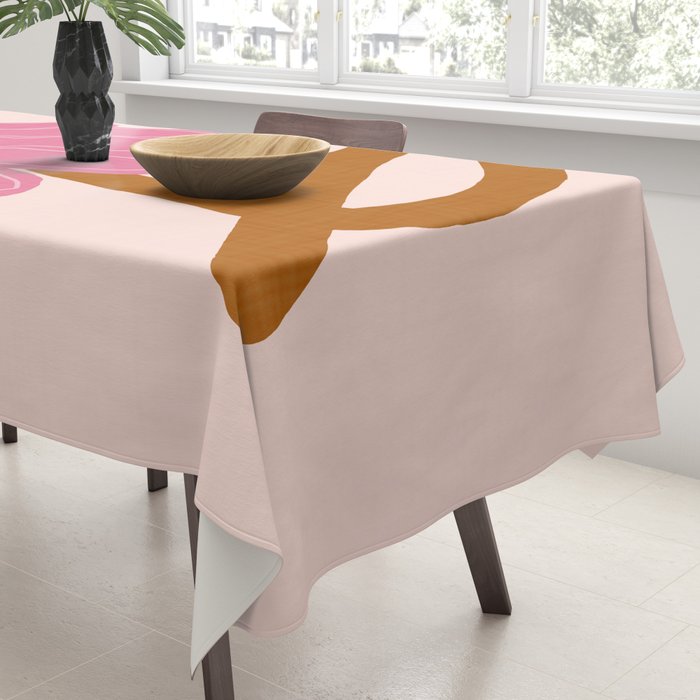 Woodland flower - pink Tablecloth Gallery Image 3