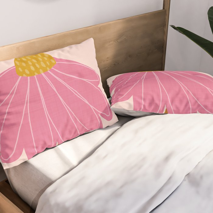 Woodland flower - pink Pillow Sham Gallery Image 2