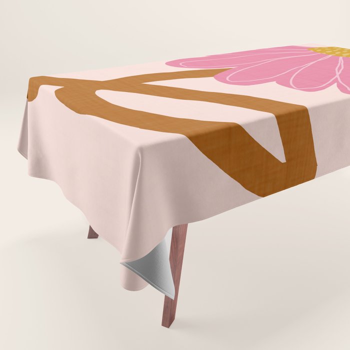 Woodland flower - pink Tablecloth Gallery Image 1