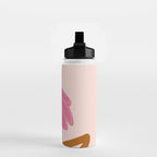 Woodland flower - pink Water Bottle Gallery Image 2