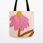 Woodland flower - pink Tote Bag Gallery Image 1