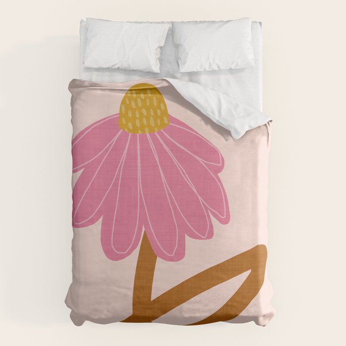 Woodland flower - pink Duvet Cover Gallery Image 6