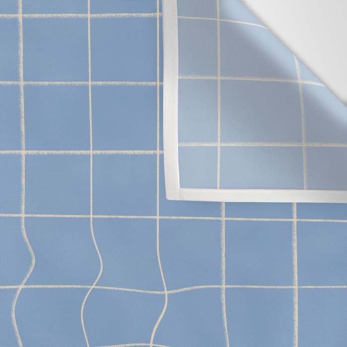 Imperfect but still happy - pencil drawn checkered pattern Wall Tapestry Gallery Image 3