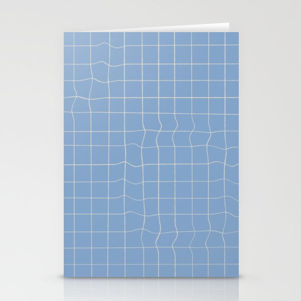 Imperfect but still happy - pencil drawn checkered pattern Stationery Card Gallery Image 2