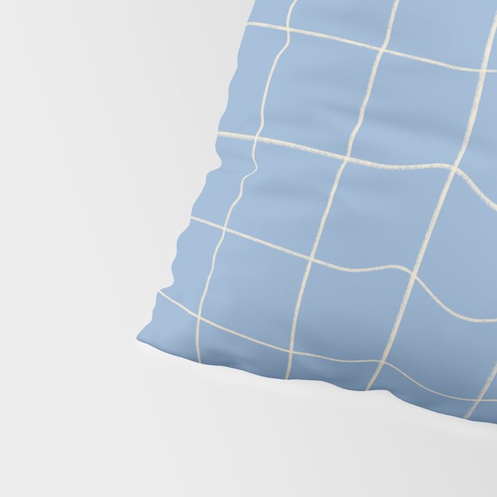 Imperfect but still happy - pencil drawn checkered pattern Pillow Sham Gallery Image 4