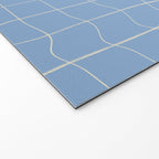 Imperfect but still happy - pencil drawn checkered pattern Welcome Mat Gallery Image 2