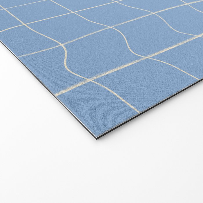 Imperfect but still happy - pencil drawn checkered pattern Welcome Mat Gallery Image 2