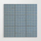 Imperfect but still happy - pencil drawn checkered pattern Wood Wall Art Gallery Image 1