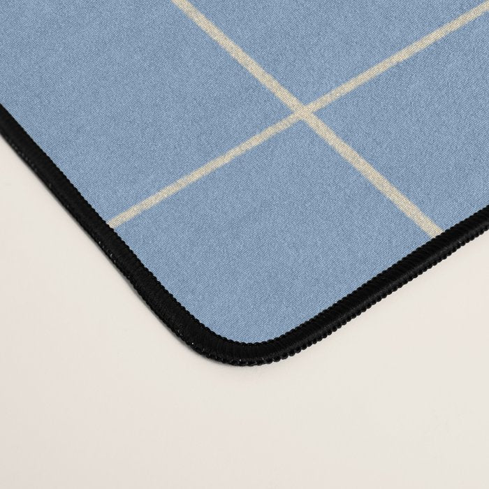 Imperfect but still happy - pencil drawn checkered pattern Desk Mat Gallery Image 4