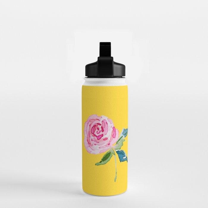 Watercolor Rose Water Bottle Gallery Image 2